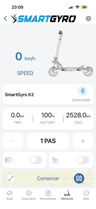 SmartGyro K2 Pro azul DGT homologado