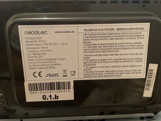 Microondas Cecotec ProClean 3010