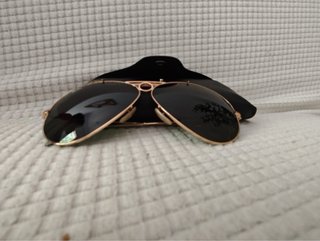 Gafas Ray-Ban Shooter Doradas Lente Verde