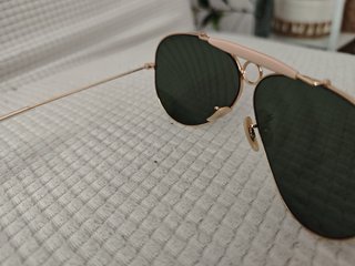 Gafas Ray-Ban Shooter Doradas Lente Verde