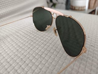 Gafas Ray-Ban Shooter Doradas Lente Verde