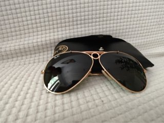 Gafas Ray-Ban Shooter Doradas Lente Verde