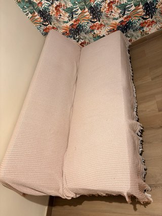 Sofá Cama Negro Tela