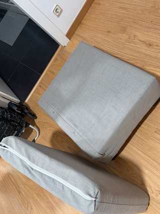 Pouf divano grigio