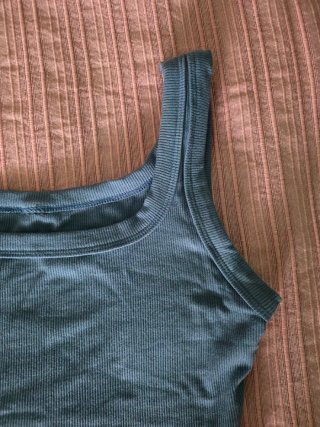 Crop top azul talla S