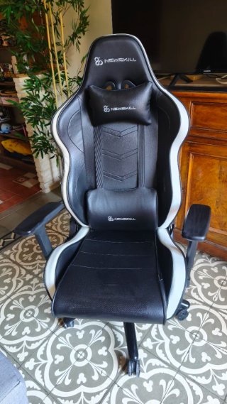 Silla Gaming Newskill Negra y Blanca