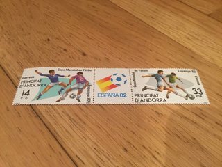 Sellos Andorra Mundial Fútbol España 82