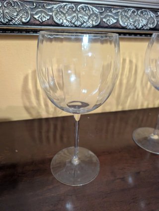 Set di 6 calici da vino in cristallo