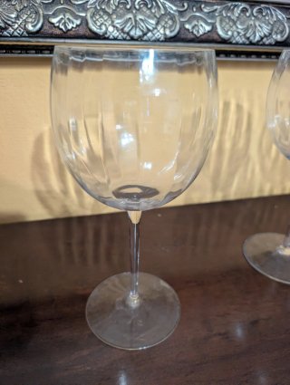 Set di 6 calici da vino in cristallo