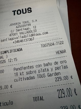 Pendientes Tous Perla Baño Oro Plata 925