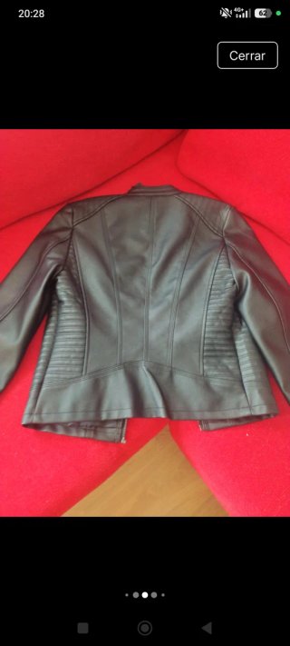Chaqueta de cuero Vero Moda Negra