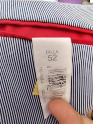 Chaqueta de vestir caballero azul y blanco