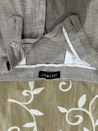 Pantaloni uomo JUSTWEST beige/marrone
