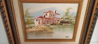 Par de Pinturas al Óleo Vintage