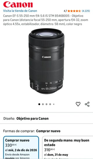 Canon EF-S 55-250mm f/4-5.6 IS STM