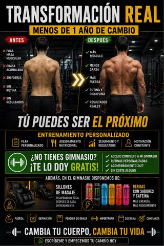Entrenador personal gimnasio