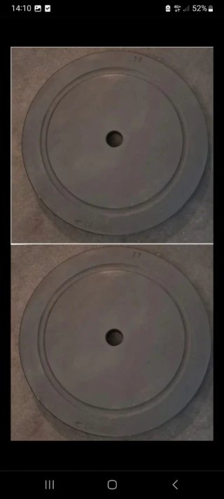 2 Discos de 22kg de 30mm salter