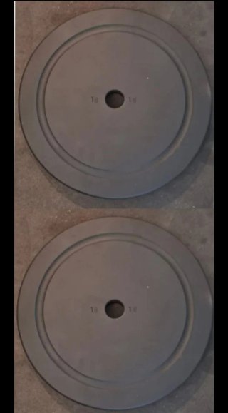 2 Discos de 18kg de 30mm DISCOS 20kg SALTER 30MM
