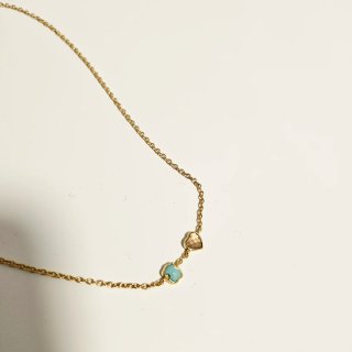 Collar Tous Corazón y Piedra Azul