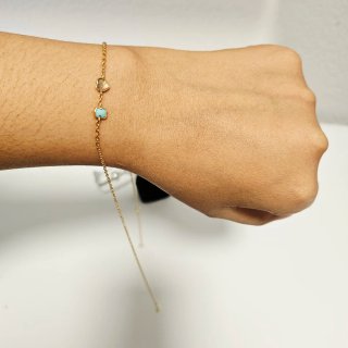 Collar Tous Corazón y Piedra Azul