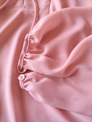 Blusa mujer manga larga salmón/rosa palo talla M