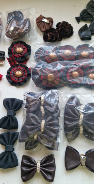 Lote adornos y fornituras vintage para zapatería..