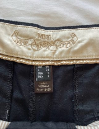Pantalón corto negro Mango Talla M