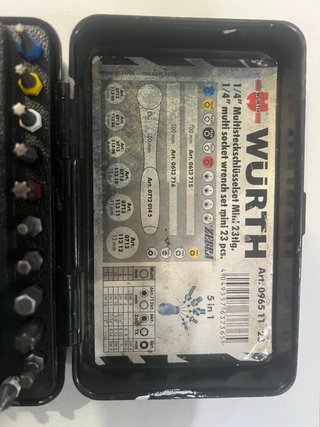 Set carraca Würth Zebra Quality