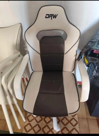 Silla Gaming DRW Negra y Blanca
