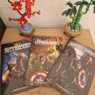 Marvel, libros y películas de los vengadores.