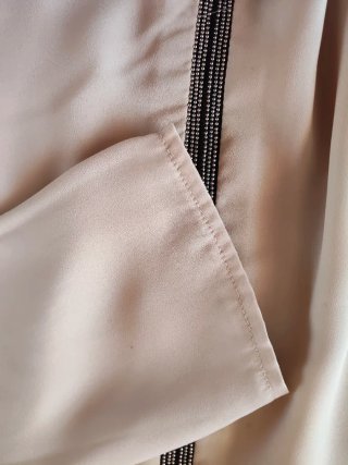Blusa mujer manga larga beige