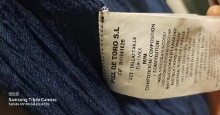 Pantalón azul talla m pie Ldtoro