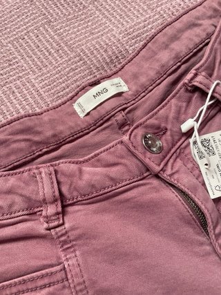 Pantalones anchos rosas con estrellas Mango Teen