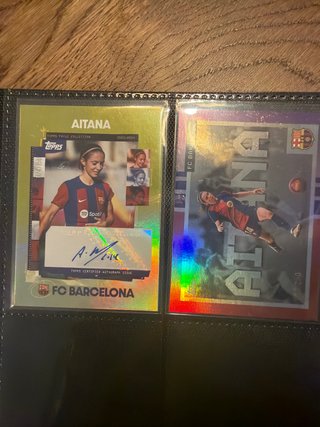 Carta Aitana FC Barcelona Topps Autografiada