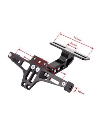 Portamatriculas moto + luz led universal NUEVO