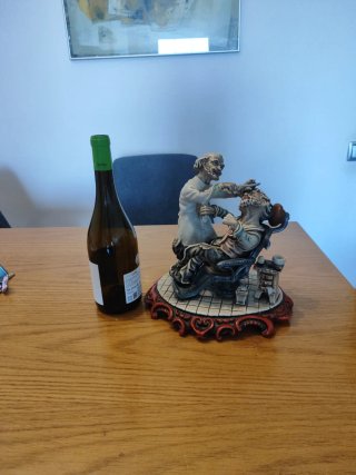Figura cerámica vintage barbería