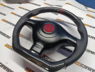 Volante VW golf IV em carbono