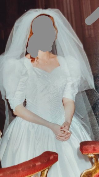 Vestido de Novia Seda Shantung Talla M