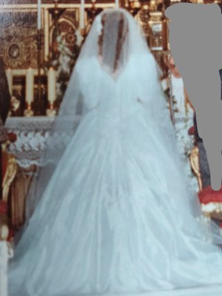 Vestido de Novia Seda Shantung Talla M