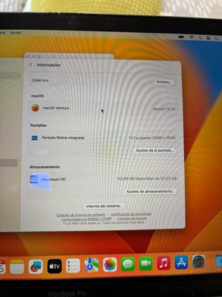 MacBook Pro 2017 13”. BATERÍA NUEVA 0 CICLOS