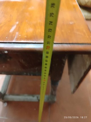 Mesa antigua madera plegable