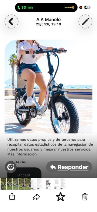 Bicicleta eléctrica plegable