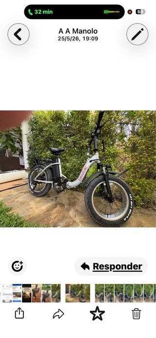 Bicicleta eléctrica plegable