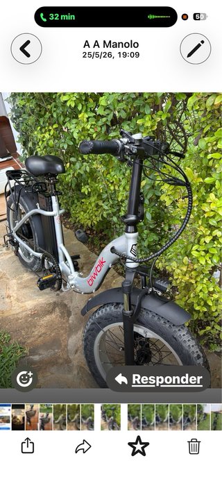 Bicicleta eléctrica plegable