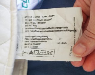 Relleno Nórdico para cama doble antiácaros