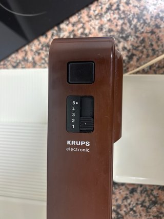 Cortadora Vintage Krups Marrón