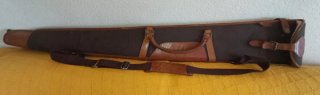 Funda Escopeta Härkila Cuero y Lona Premium