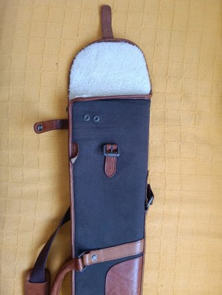 Funda Escopeta Härkila Cuero y Lona Premium
