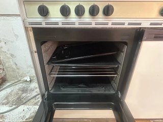 Cocina gas + 2 planchas eléctricas + horno