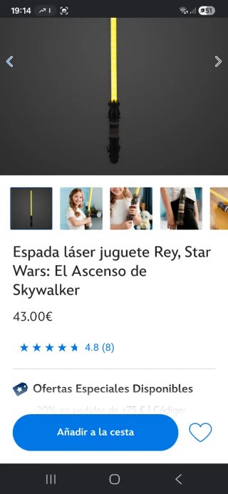 Espada Láser Juguete Star Wars Darth Maul